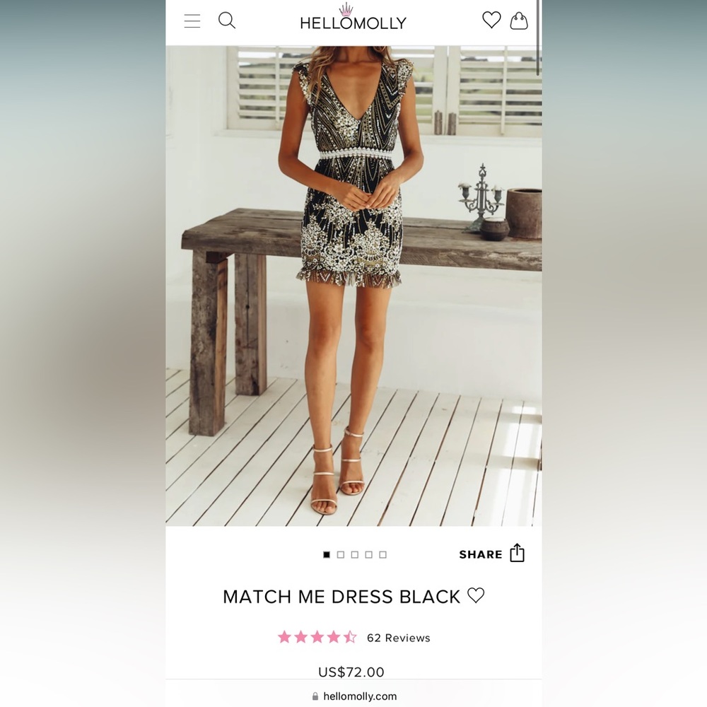 Hello Molly Match Me dress, size XS